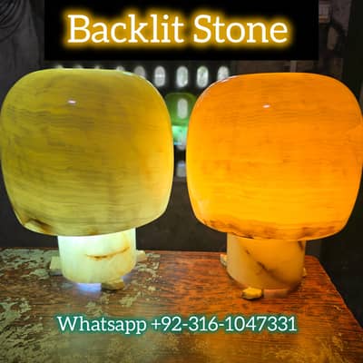 Backlit stone