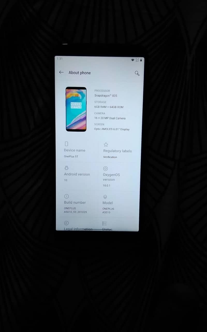 One Plus 5T 1