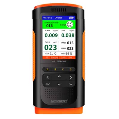 Smiledrive Air Quality Monitor + Free Temperature Humidity Meter