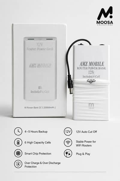 WiFi Router Power Bank 12v