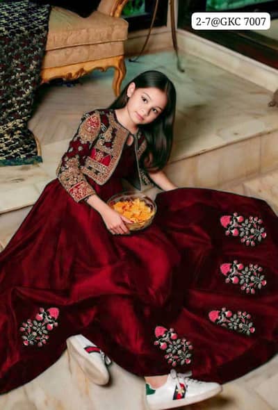 *Kids Koti With Bunch Maxi*  girls dress *Restock with All colors