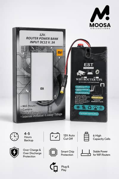 WiFi Router Power Bank 12v