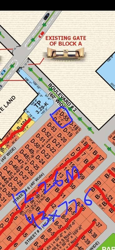12.26 Marla Residential Corner Plot For Sale