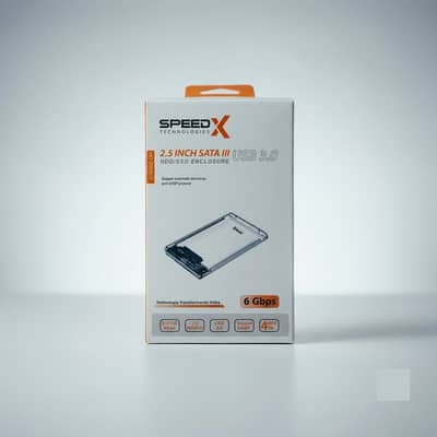 Transparent 2.5 Inch SATA External HDD/SSD Enclosure USB 3.0 Case