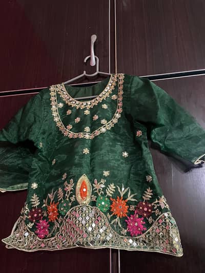 Mehndi bridal lehnga set only one. time wear