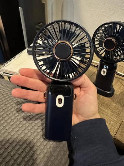 Portable Mini Neck Fan - 3 Speed USB Rechargeable Fan New