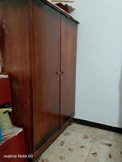 wooden wardrobe