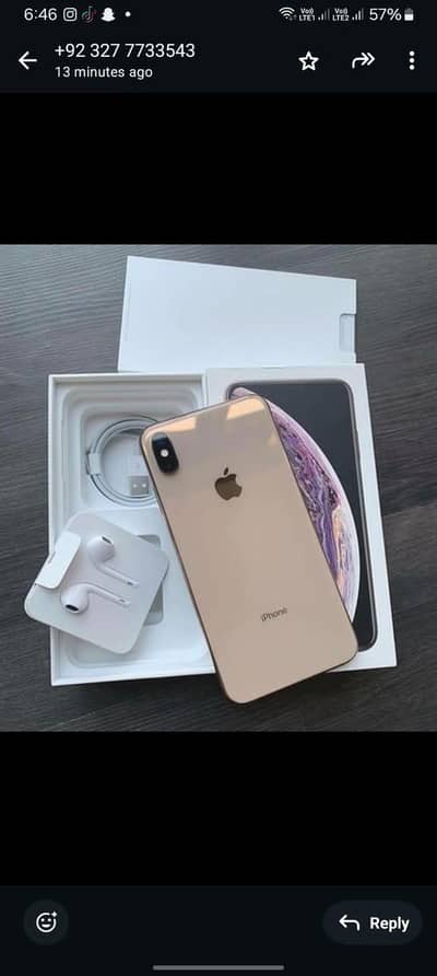 iphone x 256 GB with box my WhatsApp number 0343/15/94/070