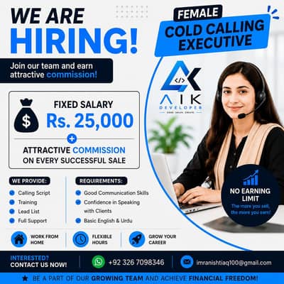 Cold Calling Executive (Female)