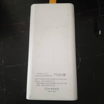 Fast Charge Power Bank PD 22.5W 20000mAh
