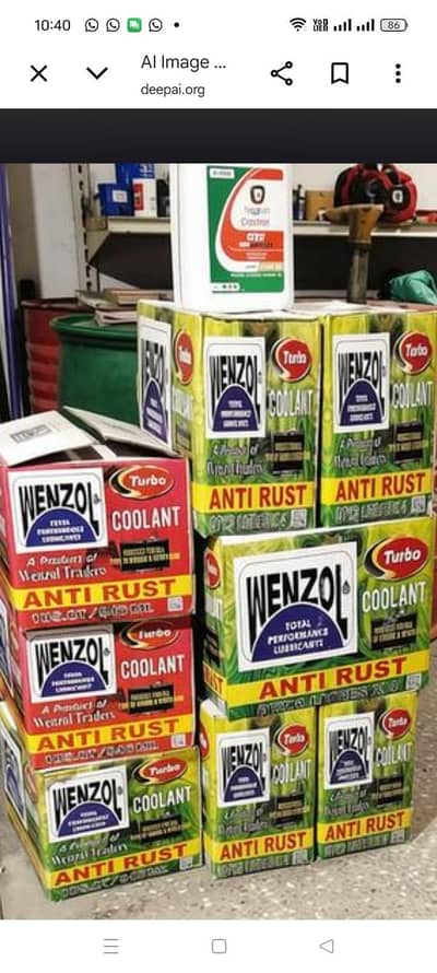 WENZOL turbo coolant 3 litre hi quality