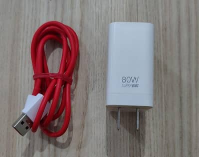 OnePlus 10T 80w super vooc charger with cable 100% original box pulled