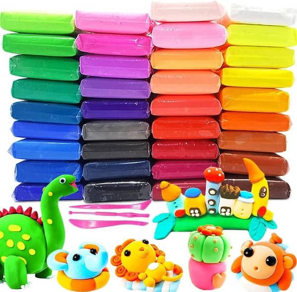 36 pieces polymer dough clay fomic play dough for kids Air dry polymer Clay