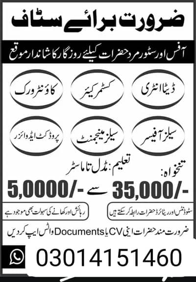 apna CV share kra WhatsApp pa