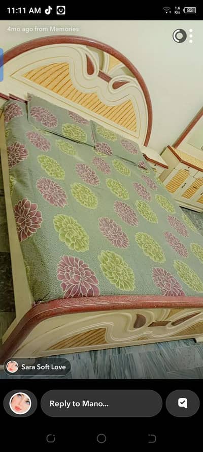 *King size Bed with Mattress and * one dressing