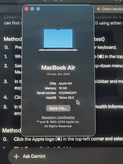 MAC BOOK Air 2025 13 Inch