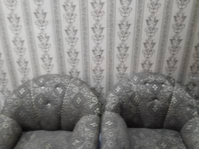 wooden fran 5 siter sofa set