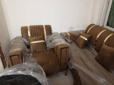 velvet sofa set