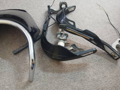hand guard ybr heavy windshield fuel lock cork