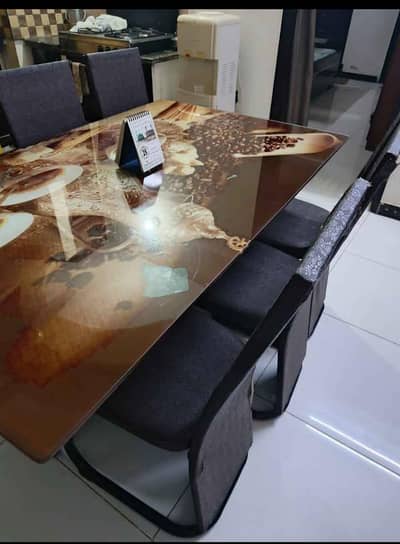 dining table 6 chairs set demand 26000