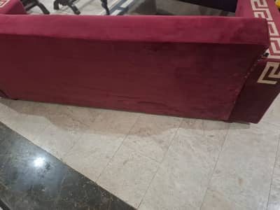 Molty Sofa Cum Bed – Premium Red Velvet | Stylish & Comfortable