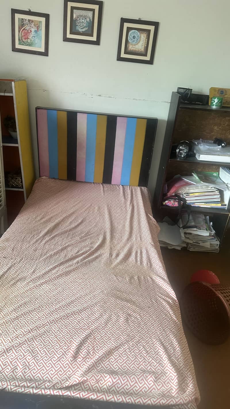 Bed with rack 3