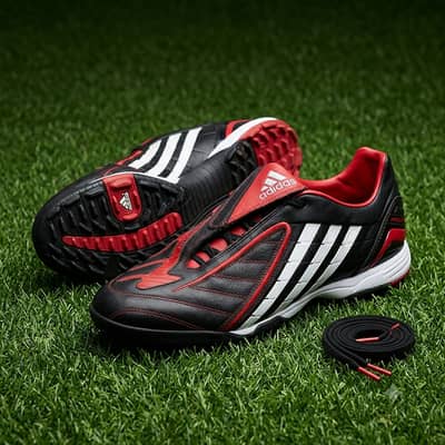 Adidas Predator Edge/Powerswerve Turf (Gripper) – Black/Red/White