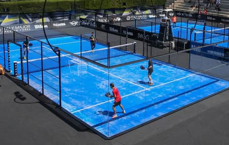 Padel court-Pdael flooring - Artificial padel turf-Indoor padel court