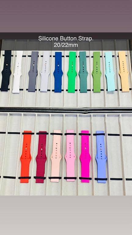 20mm Silicone Watch Strap – Waterproof, Adjustable Replacement Band for Universal Fit