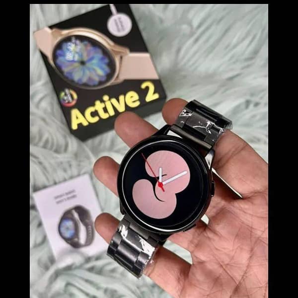 Active 2 Smart Watch Metal Chain Edition with Extra Strap Heart Rate Monitor