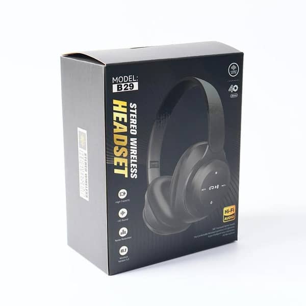 B29 Wireless Headphones with Microphone – Over-Ear Bluetooth Headset