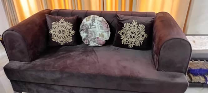 7 Seater Sofa Set with 12 Curtains