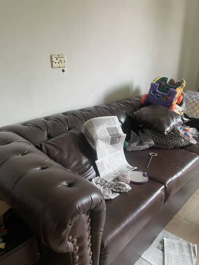 6 seater sofa - leather
