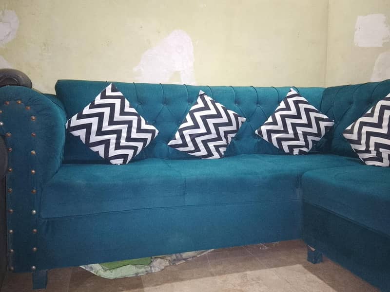 L shape sofa good condition 1