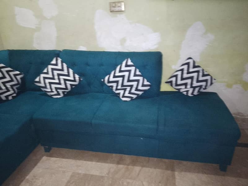 L shape sofa good condition 2