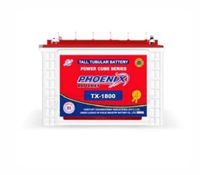 Phoenix TX 1800 Battery 185 AH Tubular Phoenix Battery