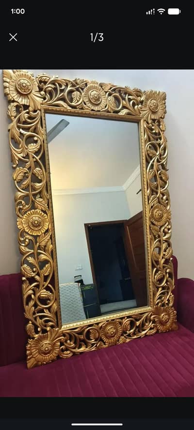 pure sheesham wood mirror