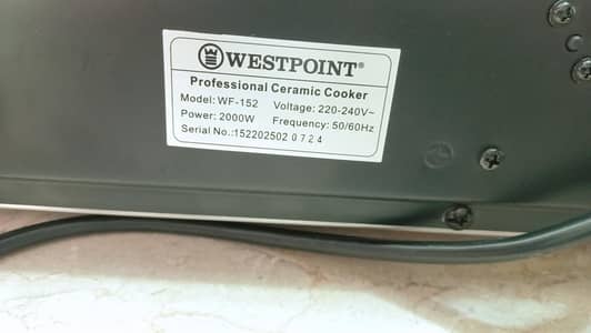 electric stove by west point