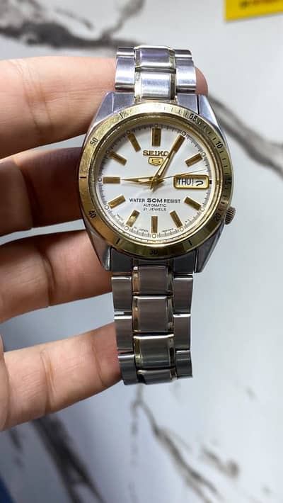 Seiko 5 7s26 twotone