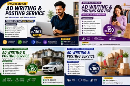 Professional Ad Writing & Posting Service | Sell faster | Only Rs. 150