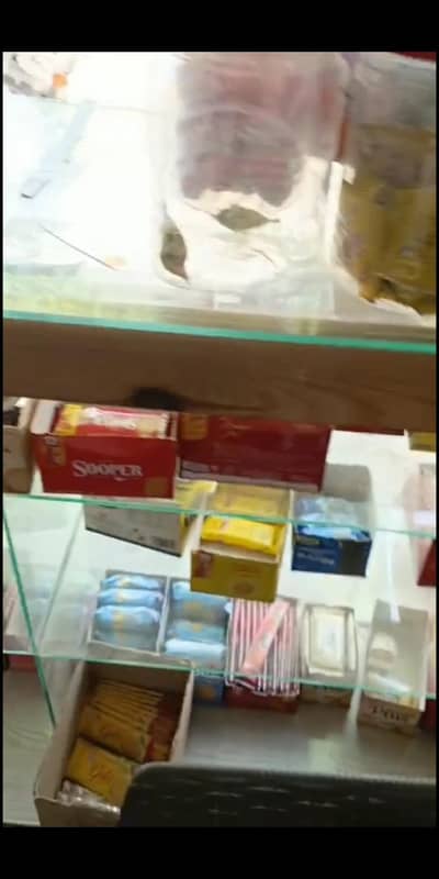 Title: Wooden Display Shelf / Shop Rack – Good Condition