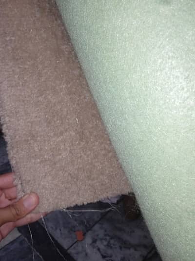 pure wool carpet with foam back side