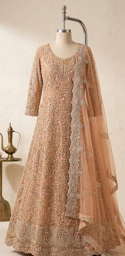 Bridal Maxi for Sale | Heavy Embroidered Wedding Maxi | Walima Dress |
