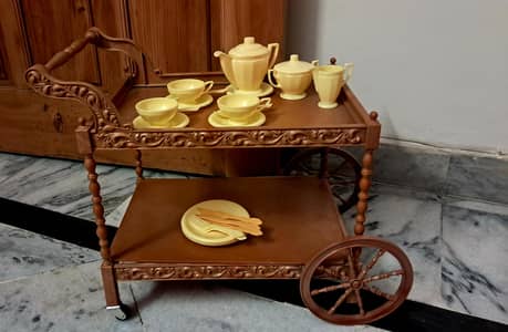 Victorian Tea Trolley Set