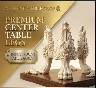 table legs in fibre stone non breakable