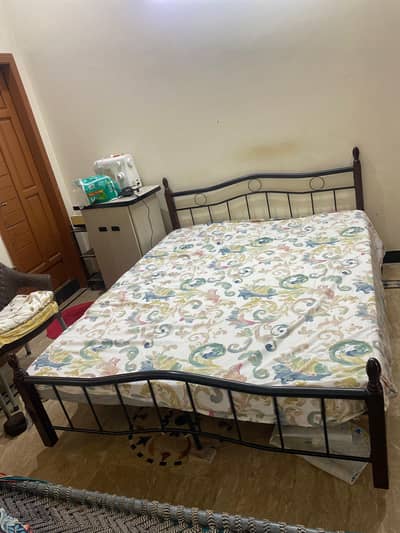 New Iron Imported bed, Queen Size with mattress.