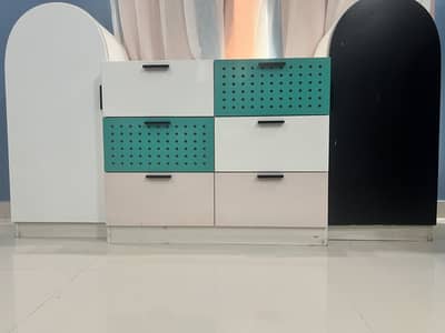 Table with cupboard