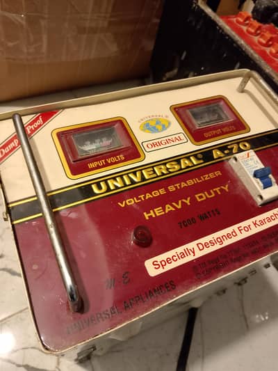 2 2 Units Universal A70 7000W Heavy Stabilizer. Good Working Condition