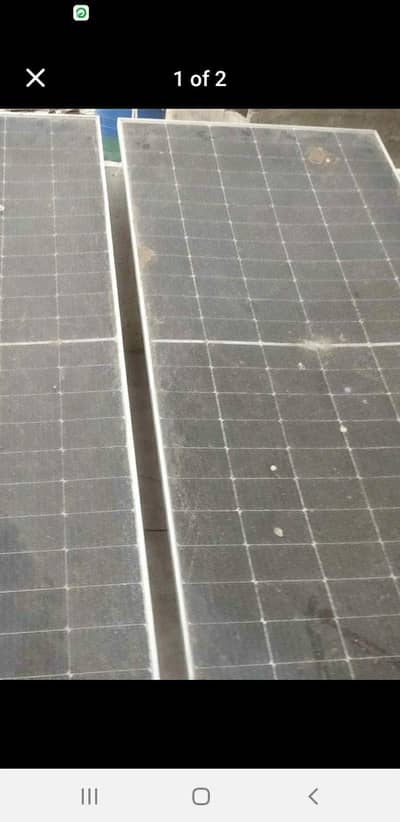 Damage solar panal