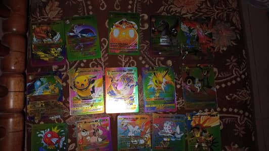 15 pieces of pokemon cards